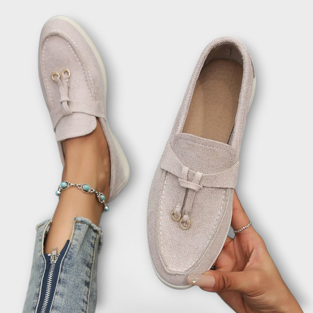 さえ | ナチュラルステッチモカシンローファー