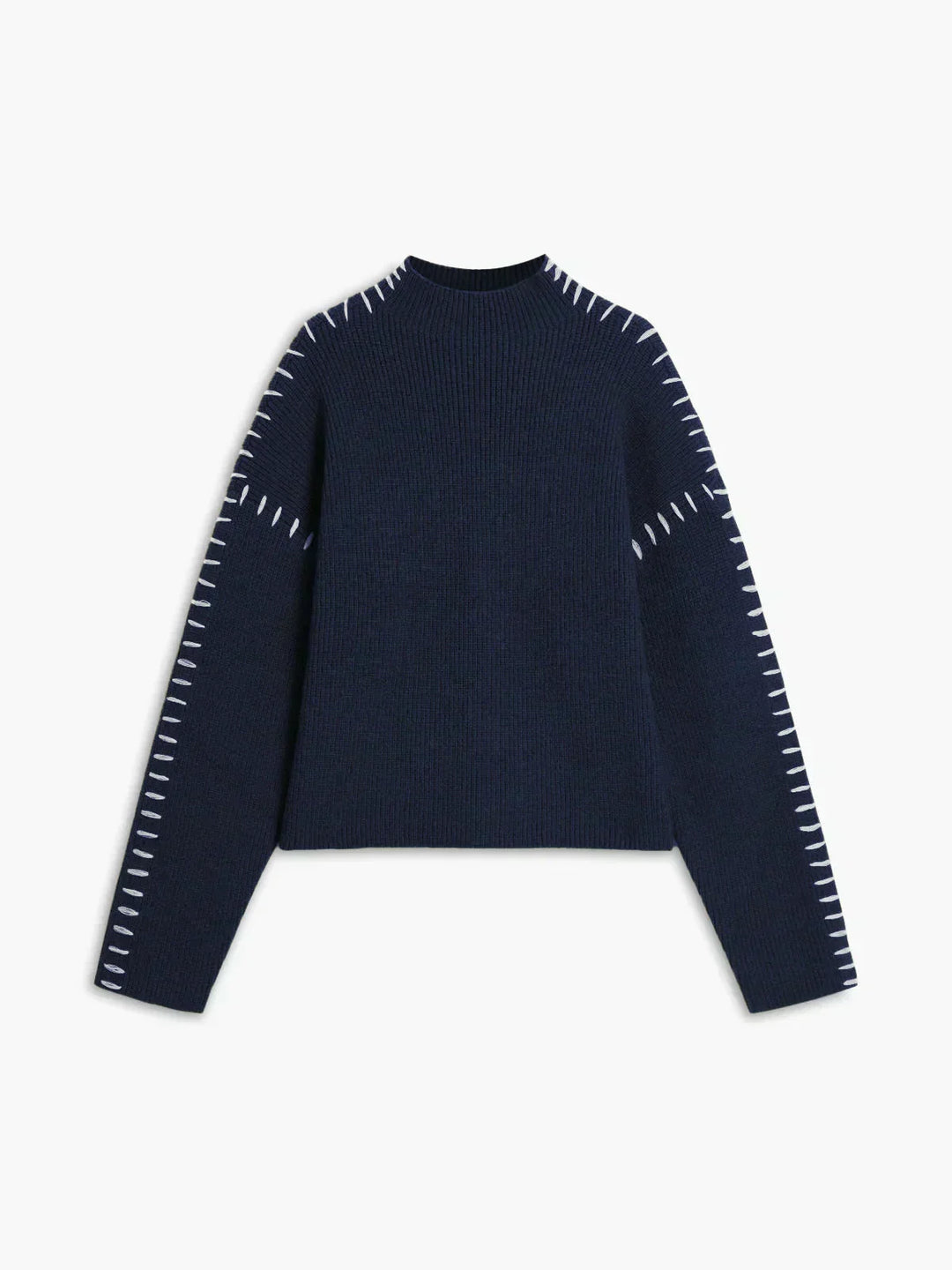 漆黒 | モダンハイネックニット