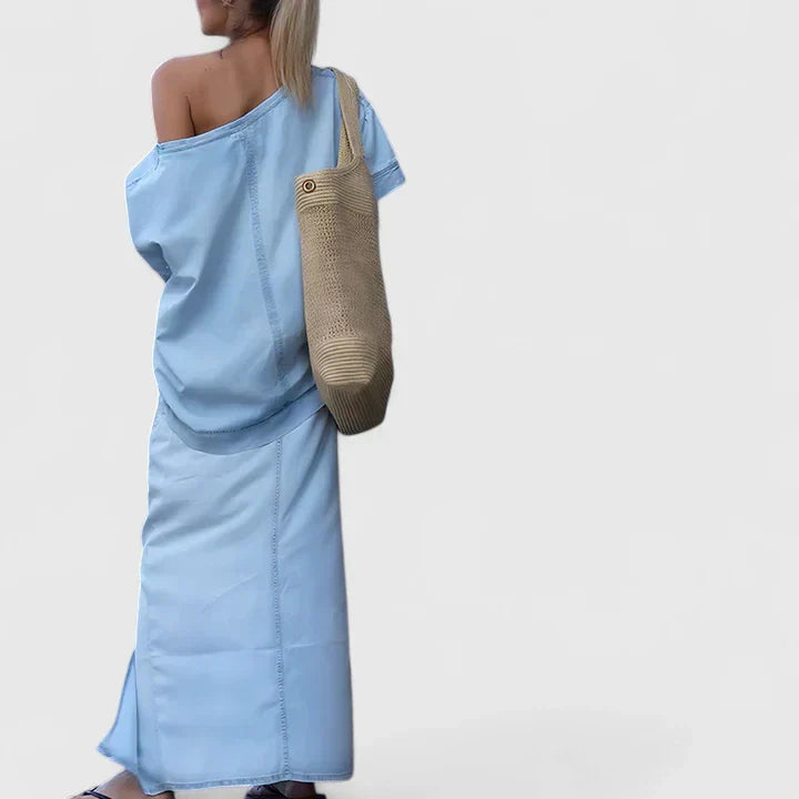 えみこ | デニムロングスカート